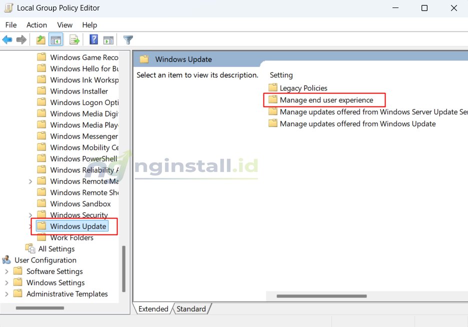 Cara Mematikan Windows Update Secara Paksa dan Permanen