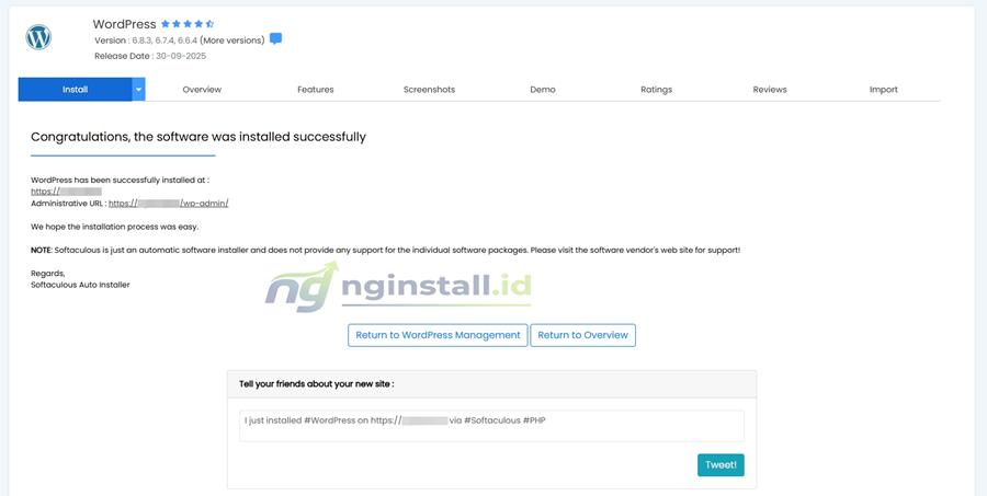 Cara Install WordPress di Plesk Panel Secara Otomatis