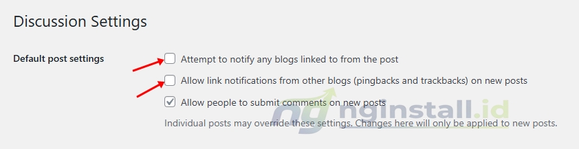 Cara Menonaktifkan Pingback di WordPress