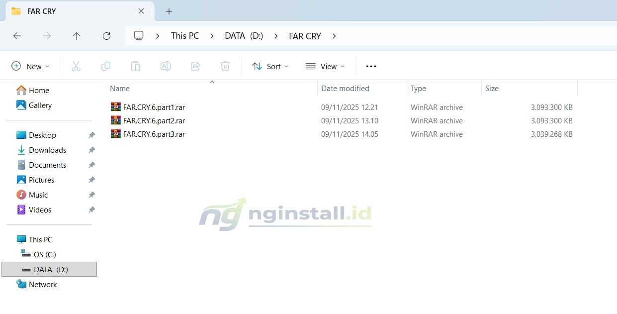Cara Ekstrak File Rar Part (part1, part2) Menjadi Satu