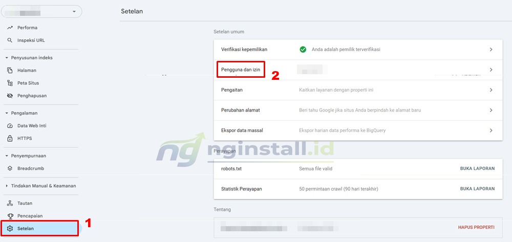 Cara Setting Plugin Instant Indexing Rank Math
