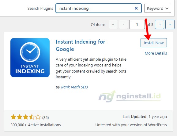 Cara Setting Plugin Instant Indexing Rank Math