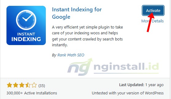 Cara Setting Plugin Instant Indexing Rank Math