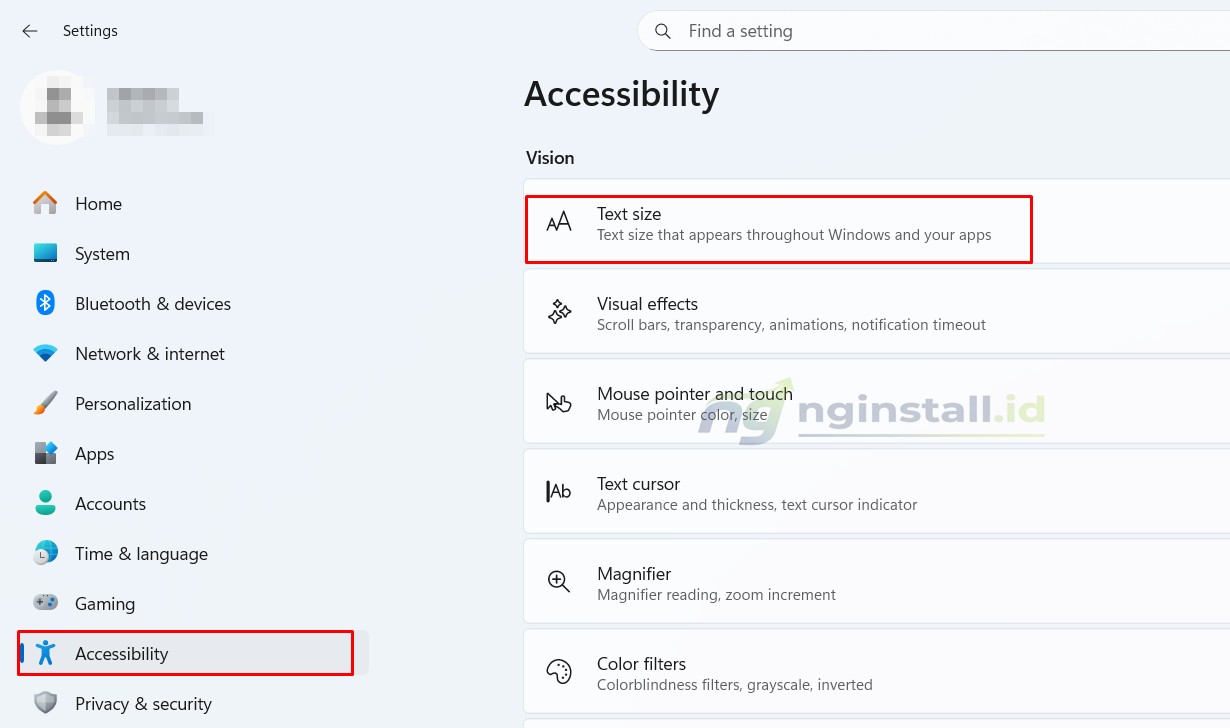 Cara Mengubah Ukuran Font/Huruf Windows 11