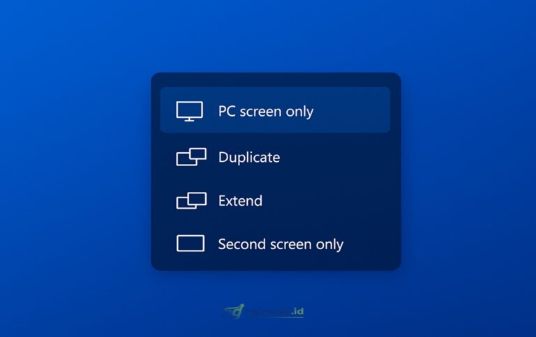 Cara Menampilkan PC Screen Only, Duplicate, Extend dan Second Screen ...