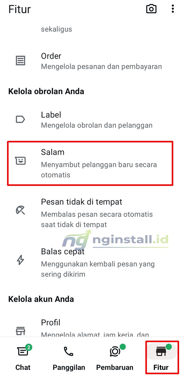 Cara Mengaktifkan Pesan Salam Otomatis WA Bisnis