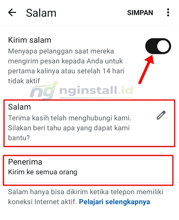 Cara Mengaktifkan Pesan Salam Otomatis WA Bisnis
