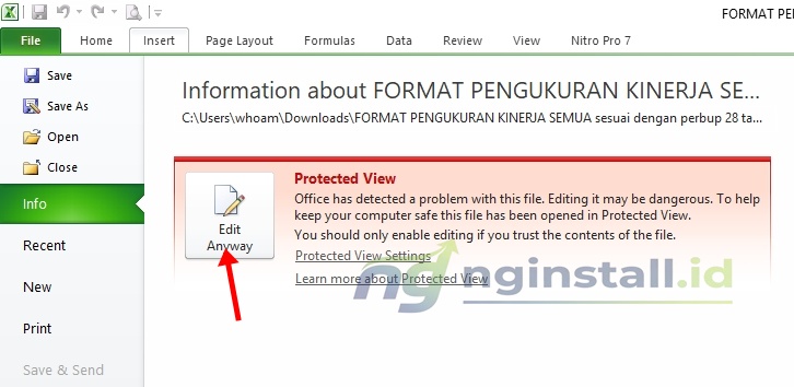 Cara Mengatasi Excel dan Word Tidak bisa di Edit Karena Protected View