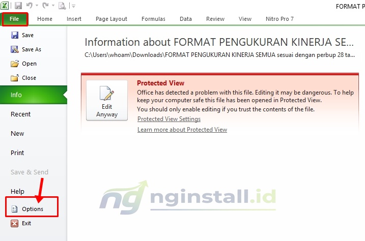 Cara Mengatasi Excel dan Word Tidak bisa di Edit Karena Protected View