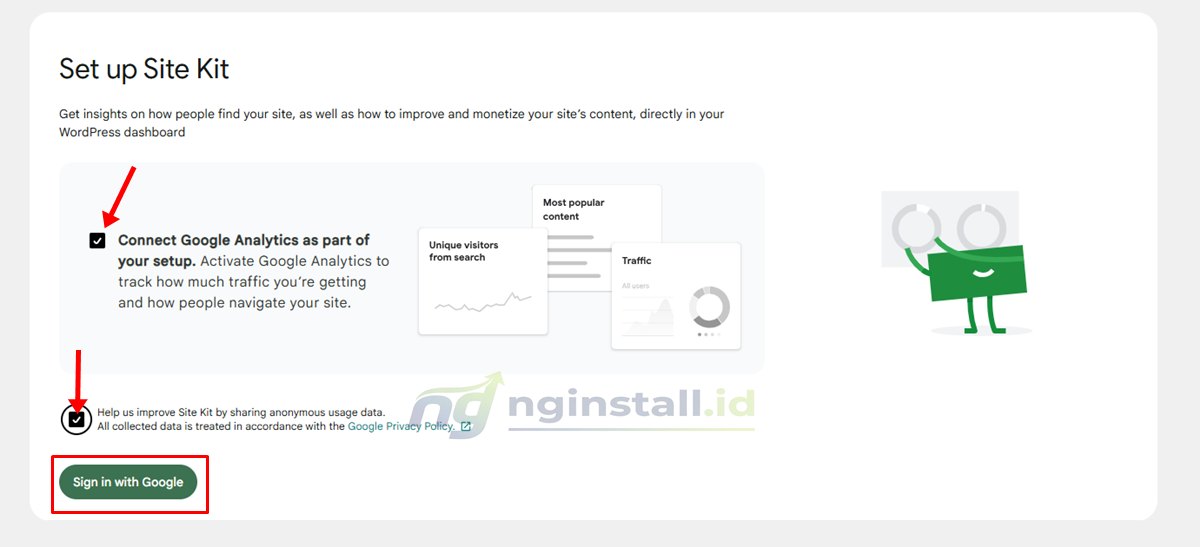 Cara Install Plugin Site Kit By Google di WordPress