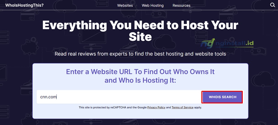 Cara Cek Hosting yang Digunakan Website Lain