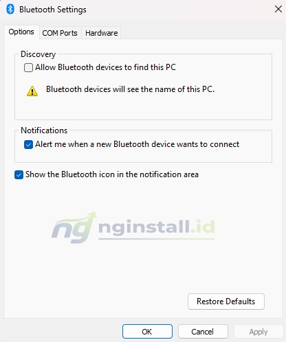 Cara Mengatasi Icon Bluetooth Hilang di Windows