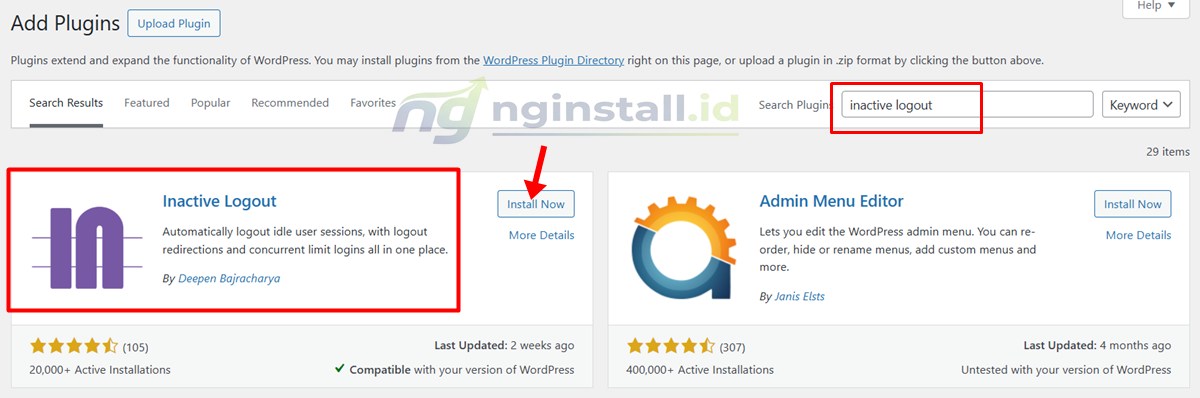 Cara Logout Otomatis WordPress