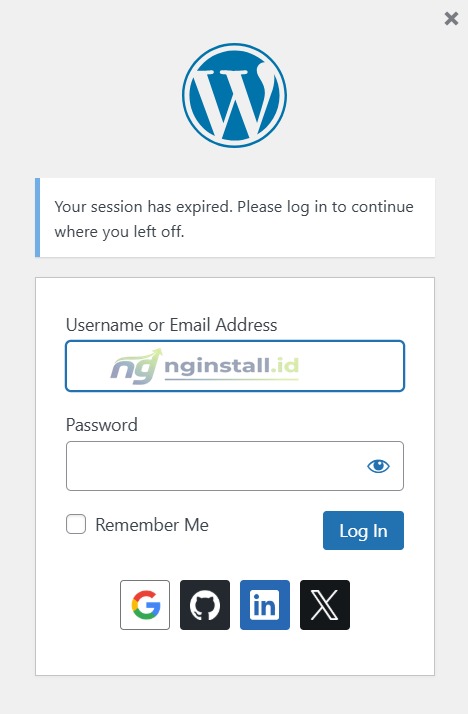 Cara Logout Otomatis WordPress