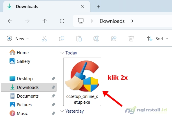 Cara Download dan Install CCleaner di Windows