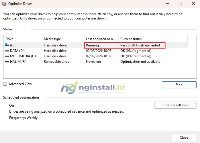 Arti dan Cara Defragmentasi Hard Disk (HDD) dengan Mudah