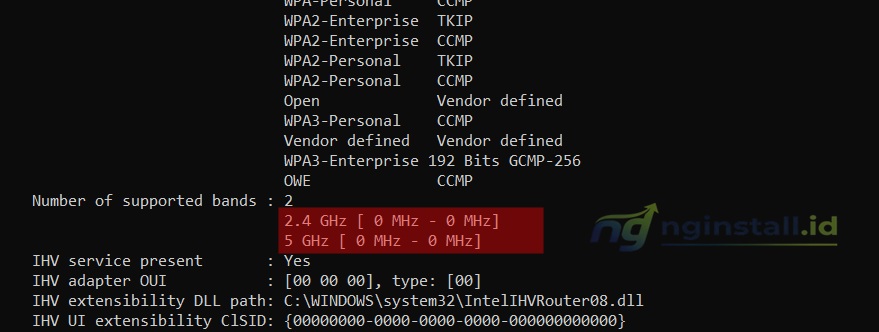 Cara Cek dan Settings WiFi 5 GHz di Laptop/PC
