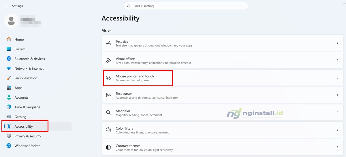 Cara Mengubah Ukuran dan Warna Pointer Mouse Windows 11
