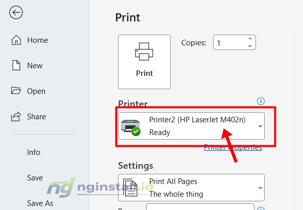 Cara Mengatasi Print Jadi Save As