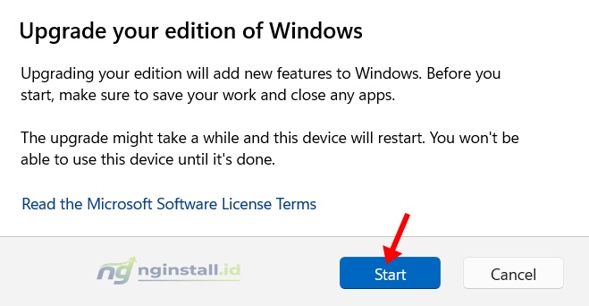 Cara Upgrade Windows 11 Home ke Pro