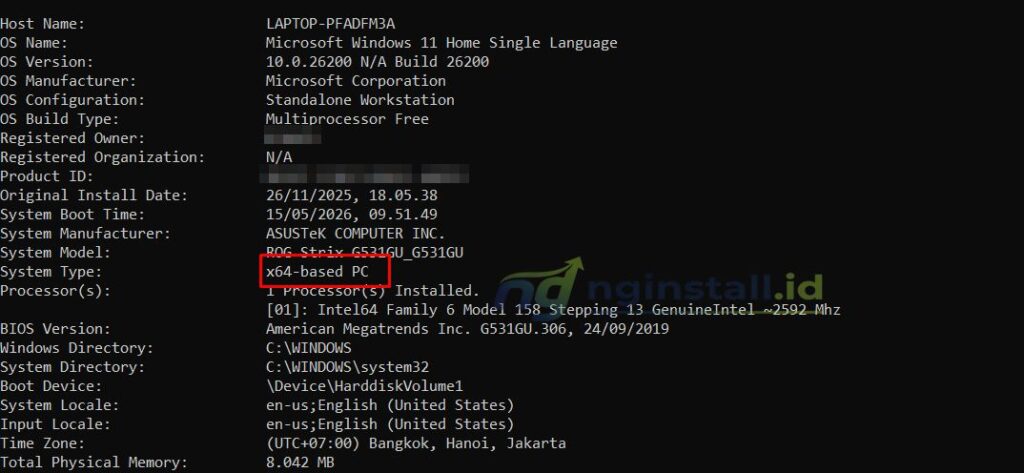 System.type X64 Based Pc 4 Cara Cek Versi Windows 32 bit atau 64 bit dengan Mudah - Nginstall ID