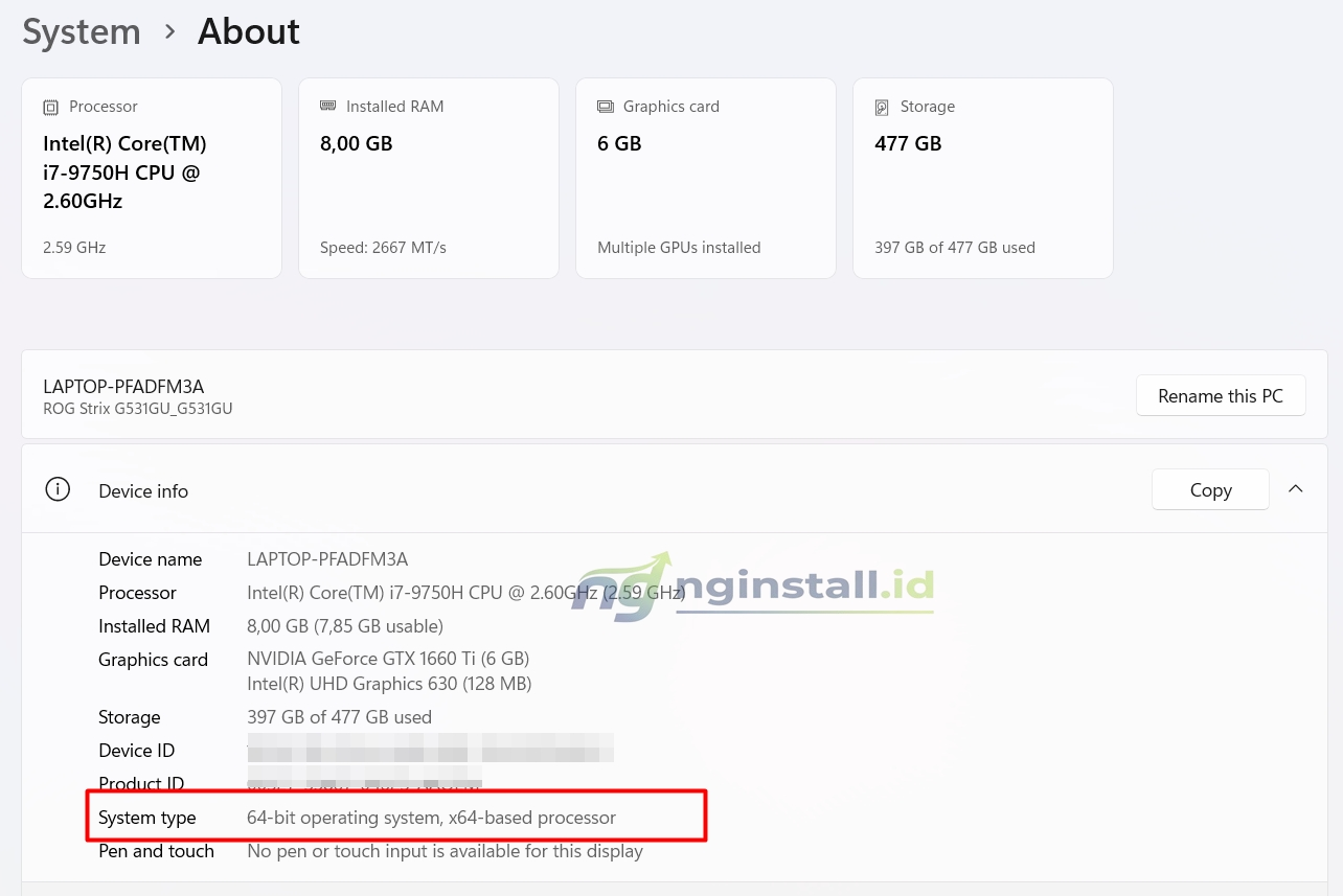 Cara Cek Windows 32 Bit atau 64 Bit di Windows