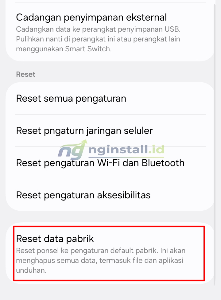 Cara Reset Oppo A54 Ke Pengaturan Pabrik
