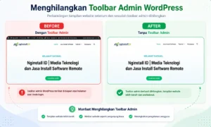 Cara Menghilangkan Toolbar Admin WordPress Saat Mengunjungi Website Sendiri
