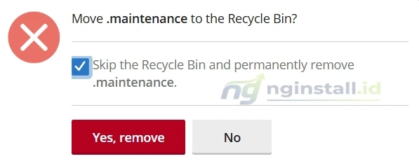 Mengatasi Gagal Update Plugin WordPress, Maintenance Mode Masih Aktif