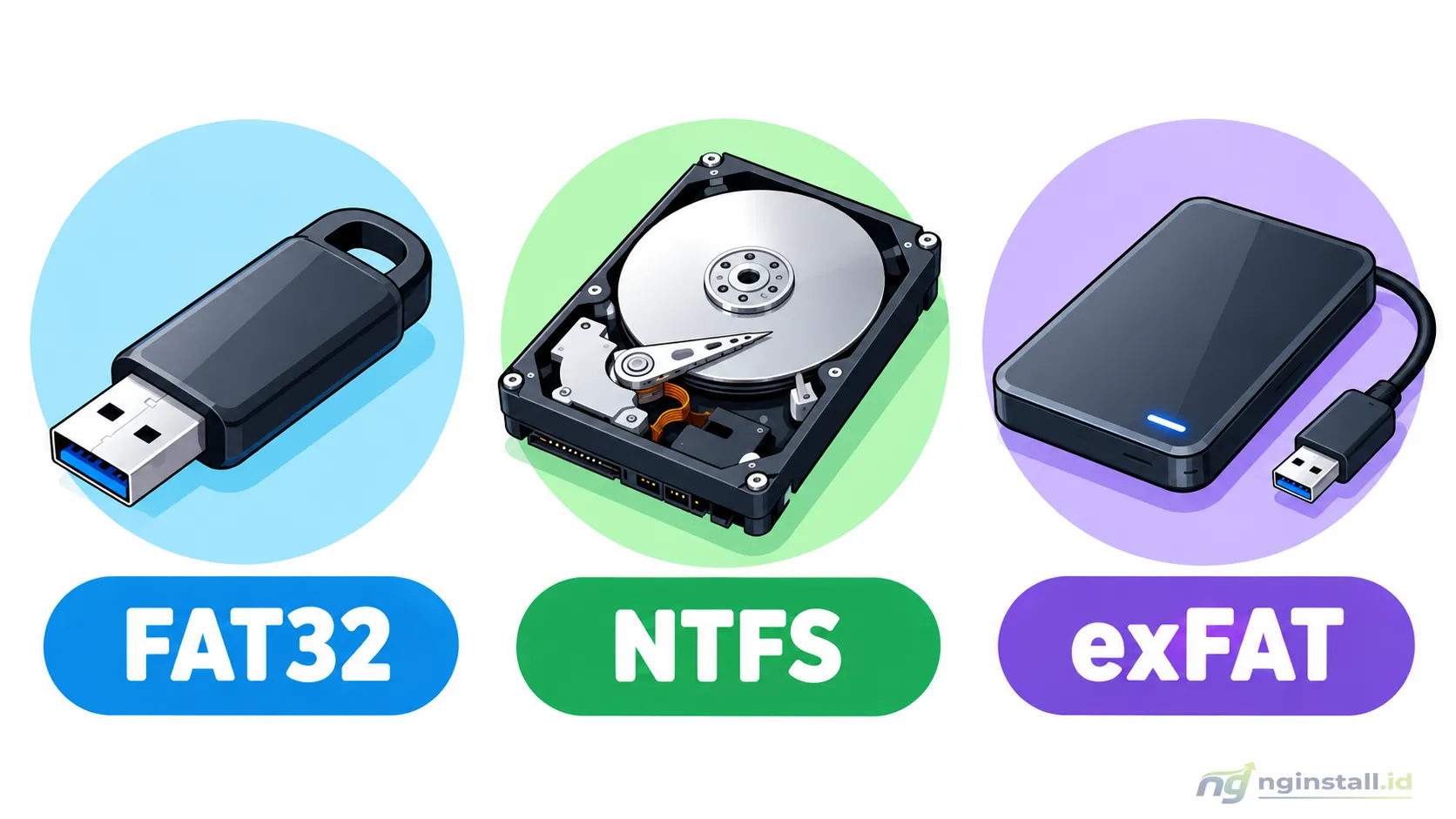 Cara Cek File System Fat32, NTFS atau ExFAT pada Media Penyimpanan