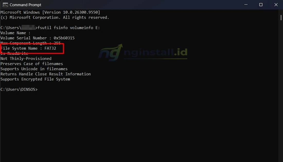 Cara Cek File System Fat32, NTFS atau ExFAT pada Media Penyimpanan
